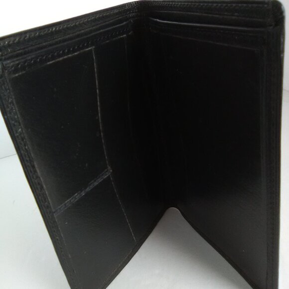 Men's Faux Leather Wallet Color Solid Color Black - Picture 8 of 8